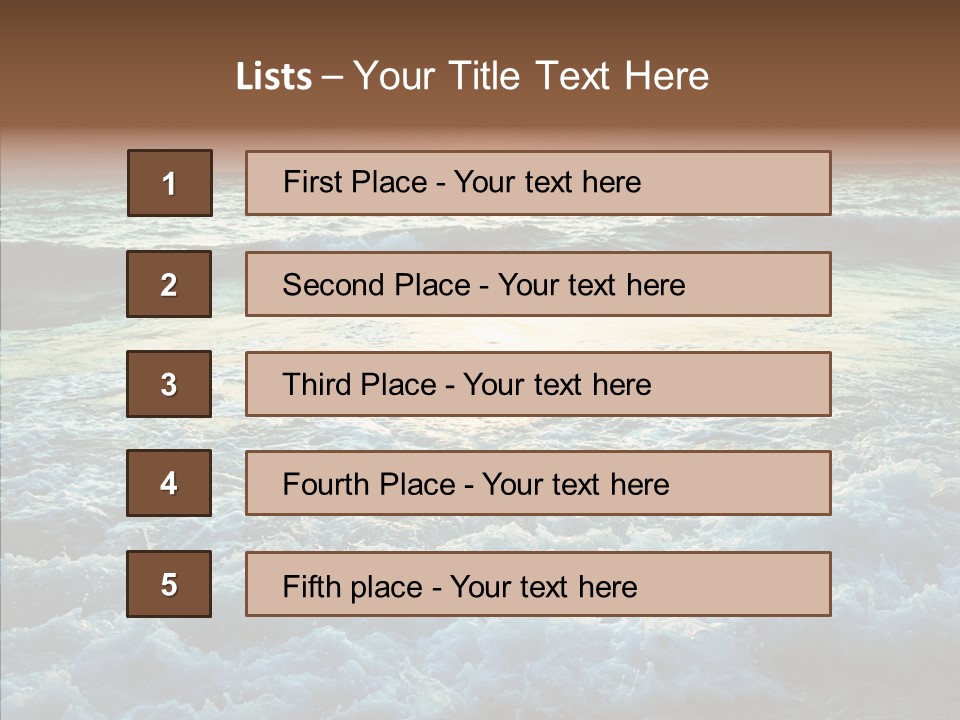 Dusk Sunrise Travel PowerPoint Template