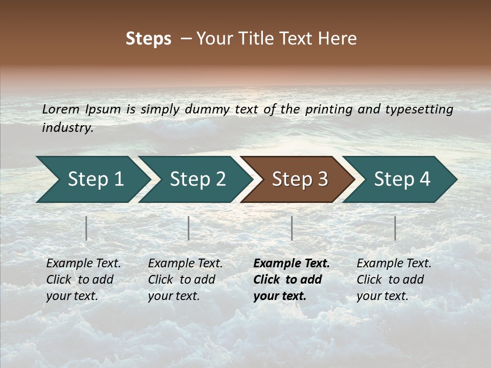 Dusk Sunrise Travel PowerPoint Template