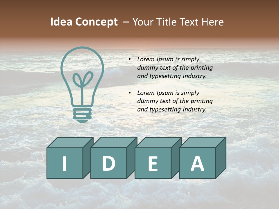 Dusk Sunrise Travel PowerPoint Template