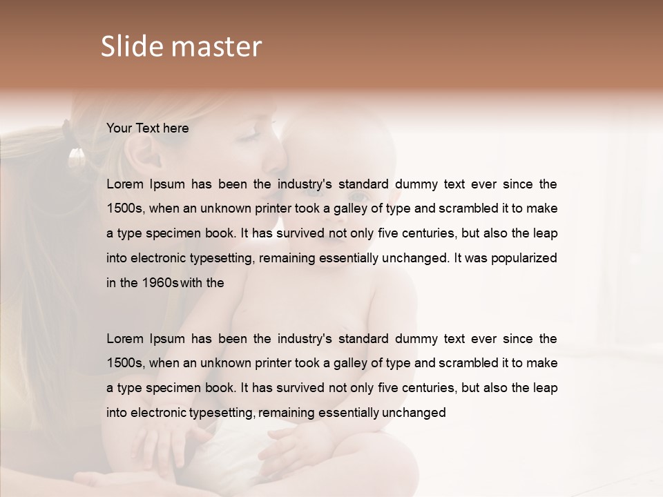 Woman Having Mom PowerPoint Template