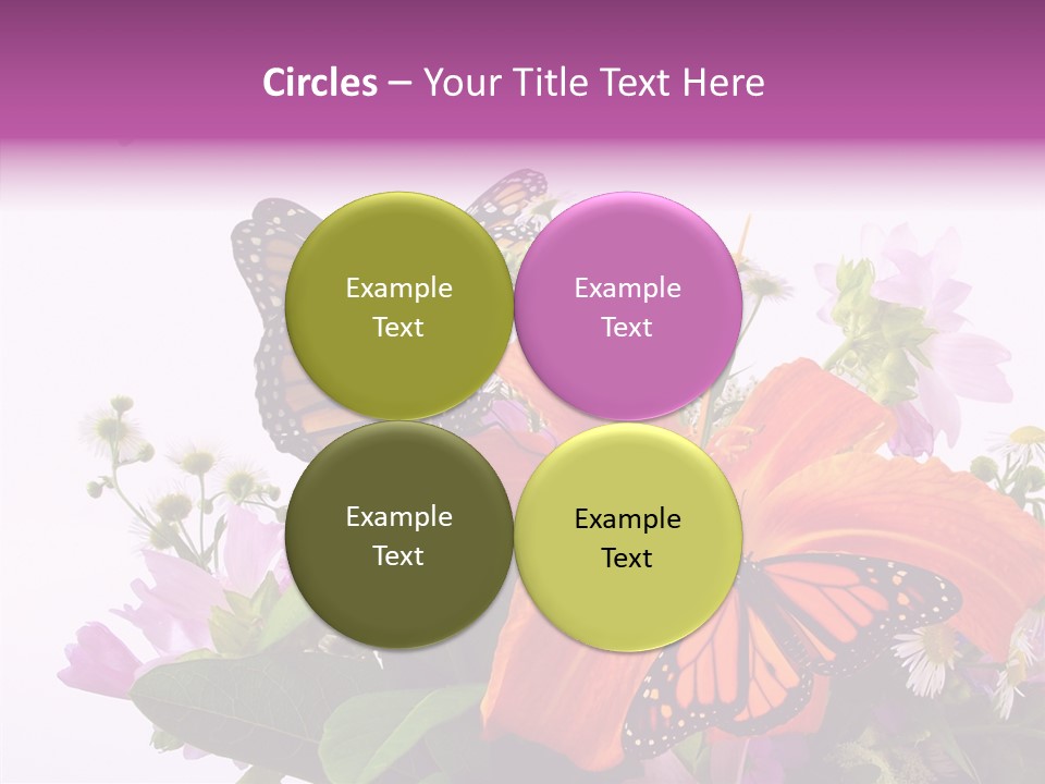 Cosmos Floral Beautiful PowerPoint Template