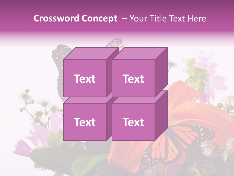 Cosmos Floral Beautiful PowerPoint Template