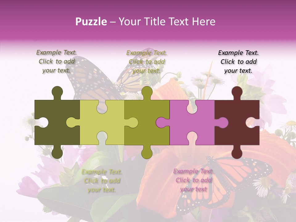 Cosmos Floral Beautiful PowerPoint Template