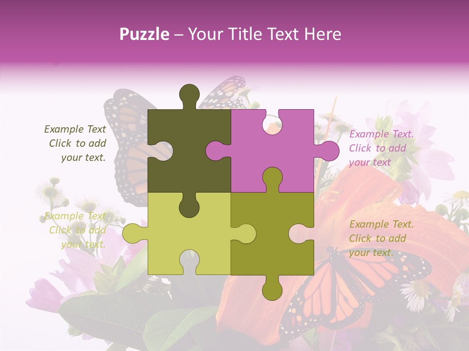 Cosmos Floral Beautiful PowerPoint Template