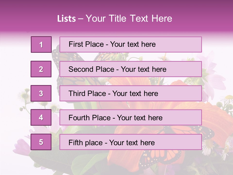 Cosmos Floral Beautiful PowerPoint Template