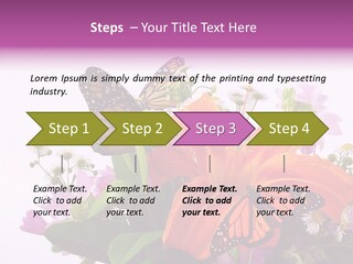 Cosmos Floral Beautiful PowerPoint Template