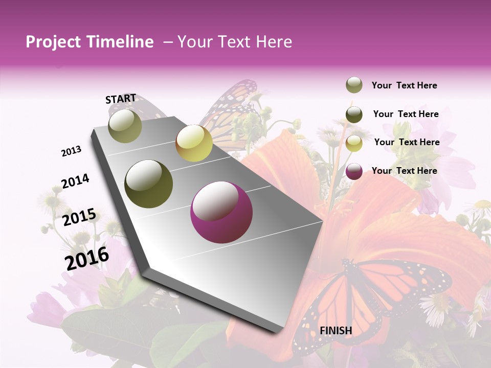 Cosmos Floral Beautiful PowerPoint Template