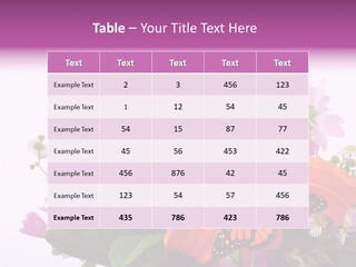 Cosmos Floral Beautiful PowerPoint Template