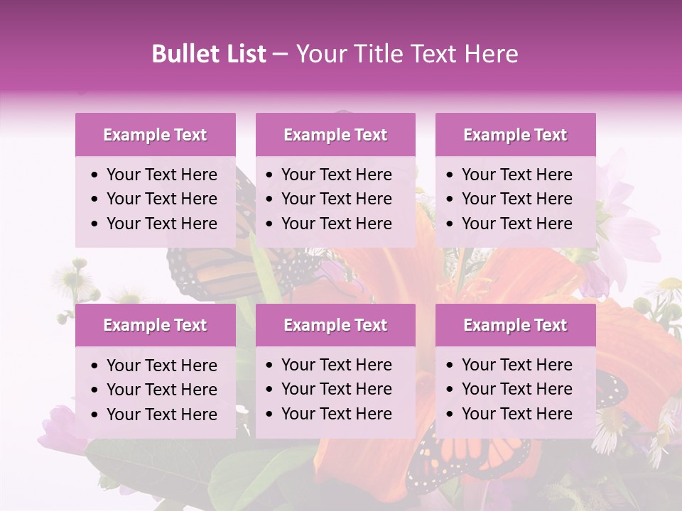 Cosmos Floral Beautiful PowerPoint Template