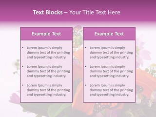 Cosmos Floral Beautiful PowerPoint Template