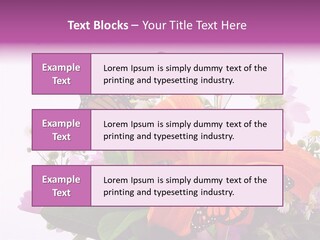 Cosmos Floral Beautiful PowerPoint Template