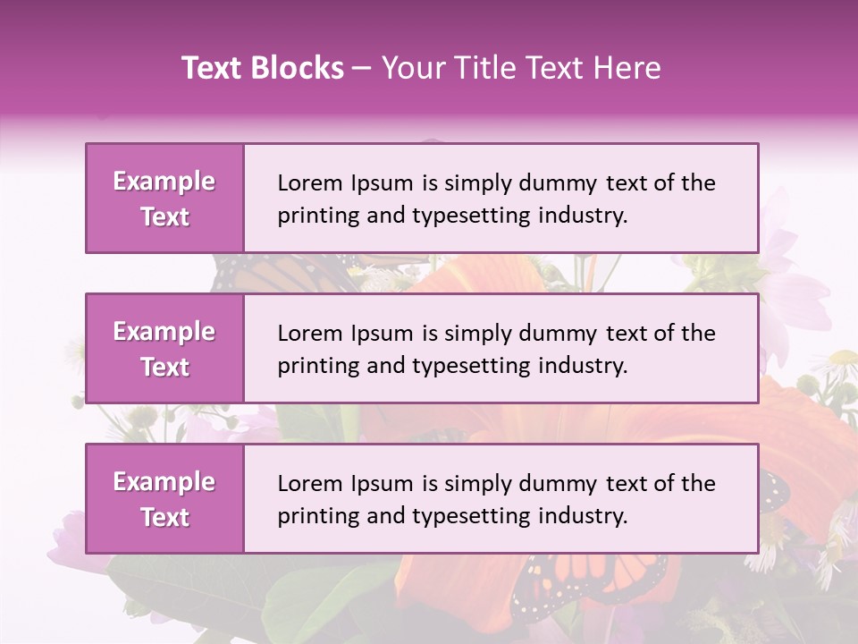 Cosmos Floral Beautiful PowerPoint Template