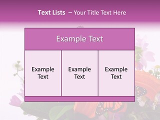 Cosmos Floral Beautiful PowerPoint Template