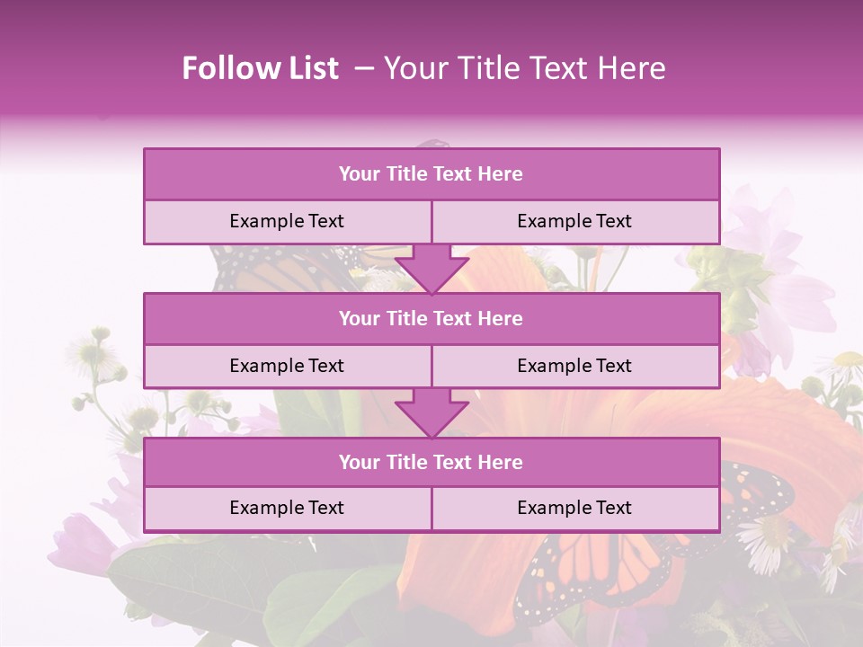 Cosmos Floral Beautiful PowerPoint Template