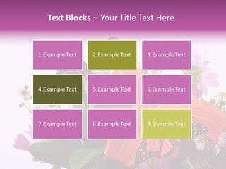 Cosmos Floral Beautiful PowerPoint Template