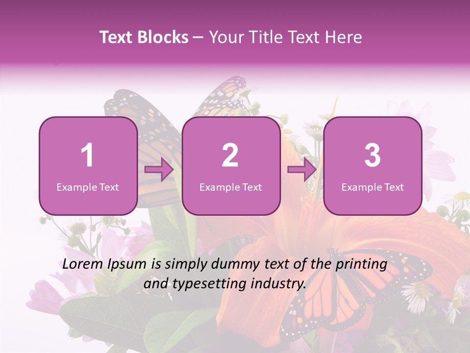 Cosmos Floral Beautiful PowerPoint Template