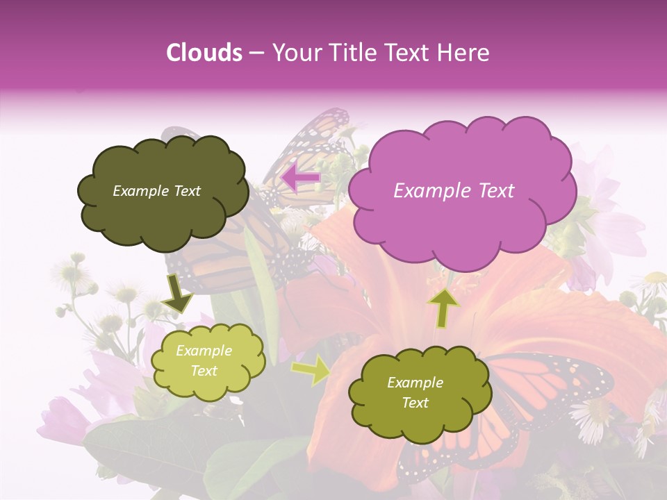 Cosmos Floral Beautiful PowerPoint Template