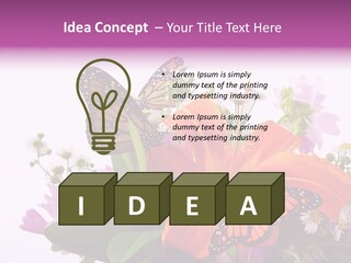 Cosmos Floral Beautiful PowerPoint Template