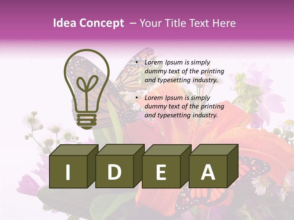 Cosmos Floral Beautiful PowerPoint Template