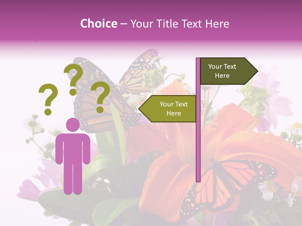 Cosmos Floral Beautiful PowerPoint Template