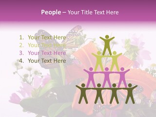 Cosmos Floral Beautiful PowerPoint Template