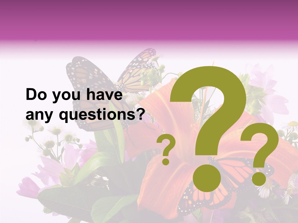 Cosmos Floral Beautiful PowerPoint Template