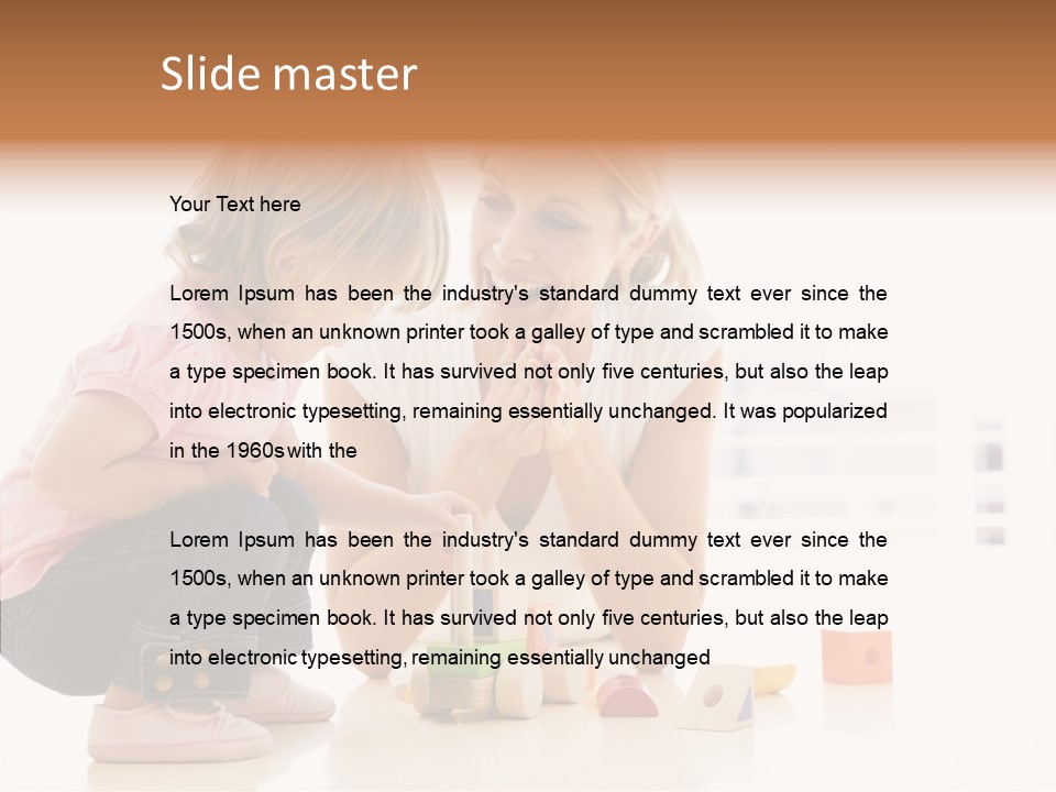 Living Family Truck PowerPoint Template