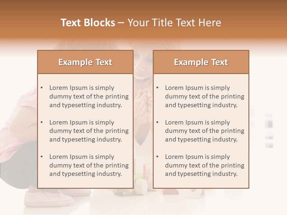 Living Family Truck PowerPoint Template