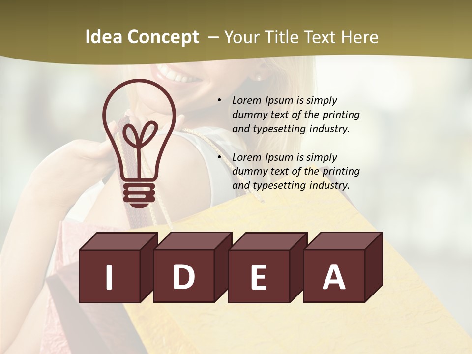 Clothing Luxury Hand PowerPoint Template
