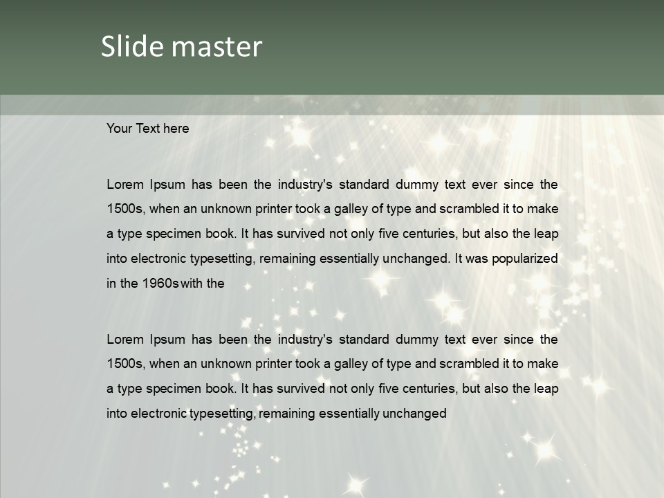 Entrance Author Performance PowerPoint Template