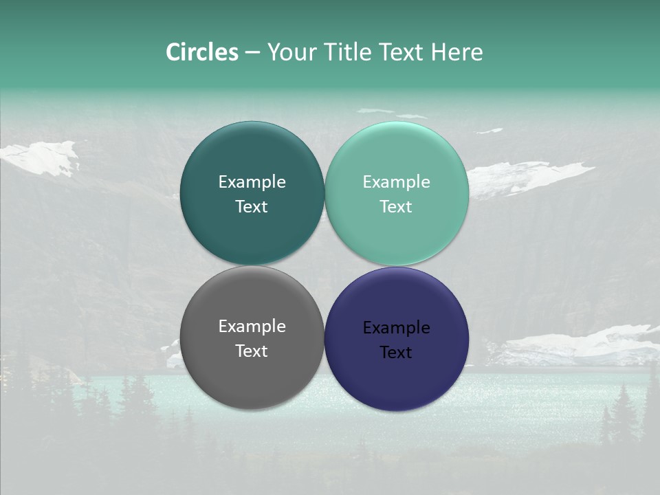 Woods Snow Quiet PowerPoint Template