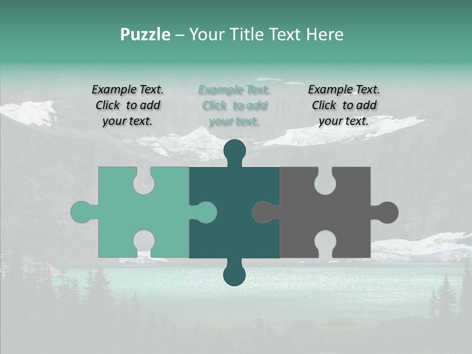 Woods Snow Quiet PowerPoint Template