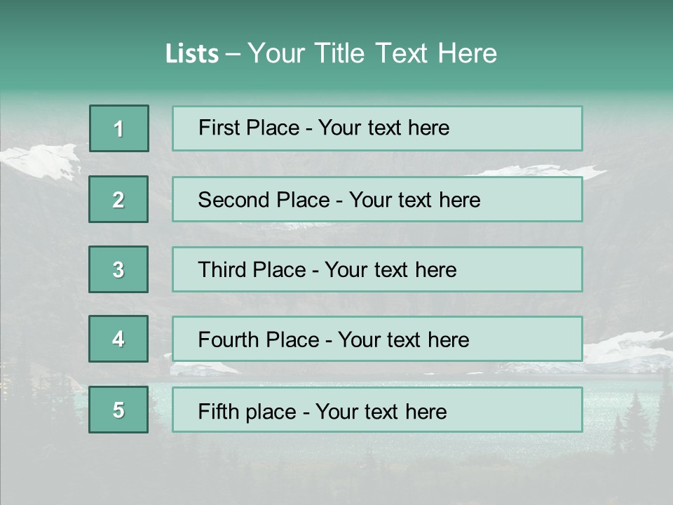 Woods Snow Quiet PowerPoint Template