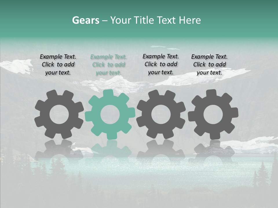 Woods Snow Quiet PowerPoint Template