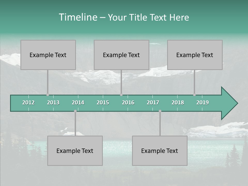 Woods Snow Quiet PowerPoint Template