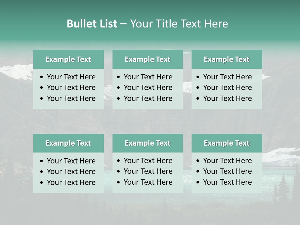 Woods Snow Quiet PowerPoint Template
