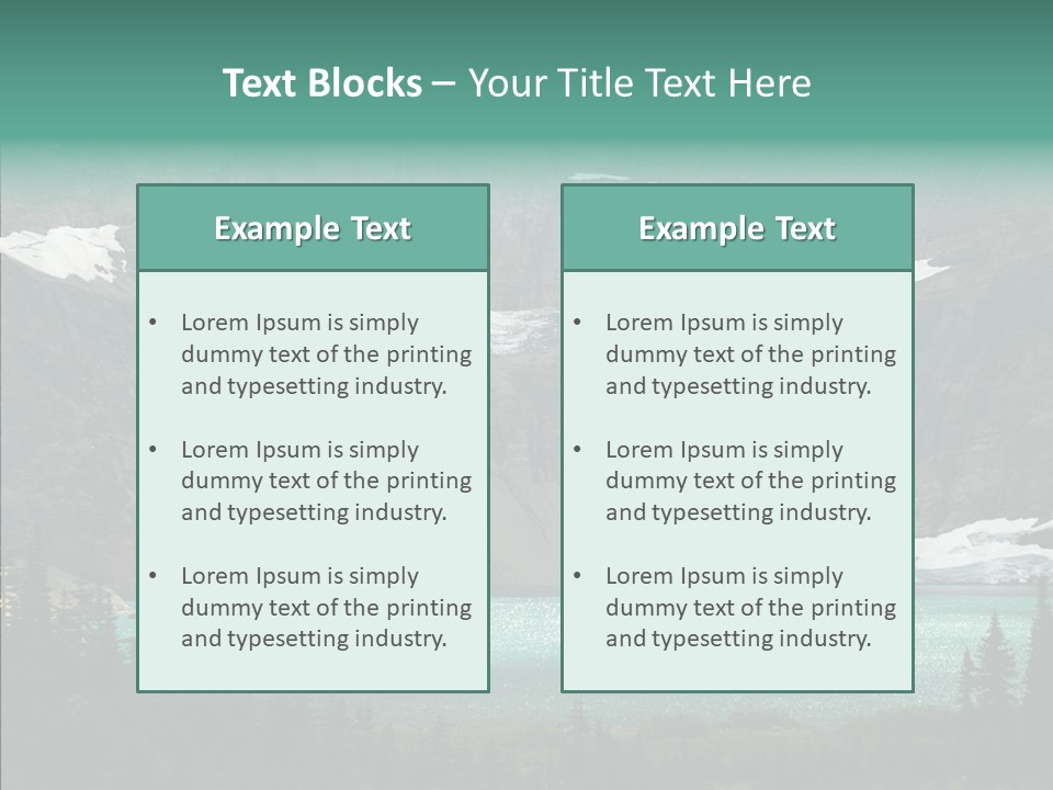 Woods Snow Quiet PowerPoint Template