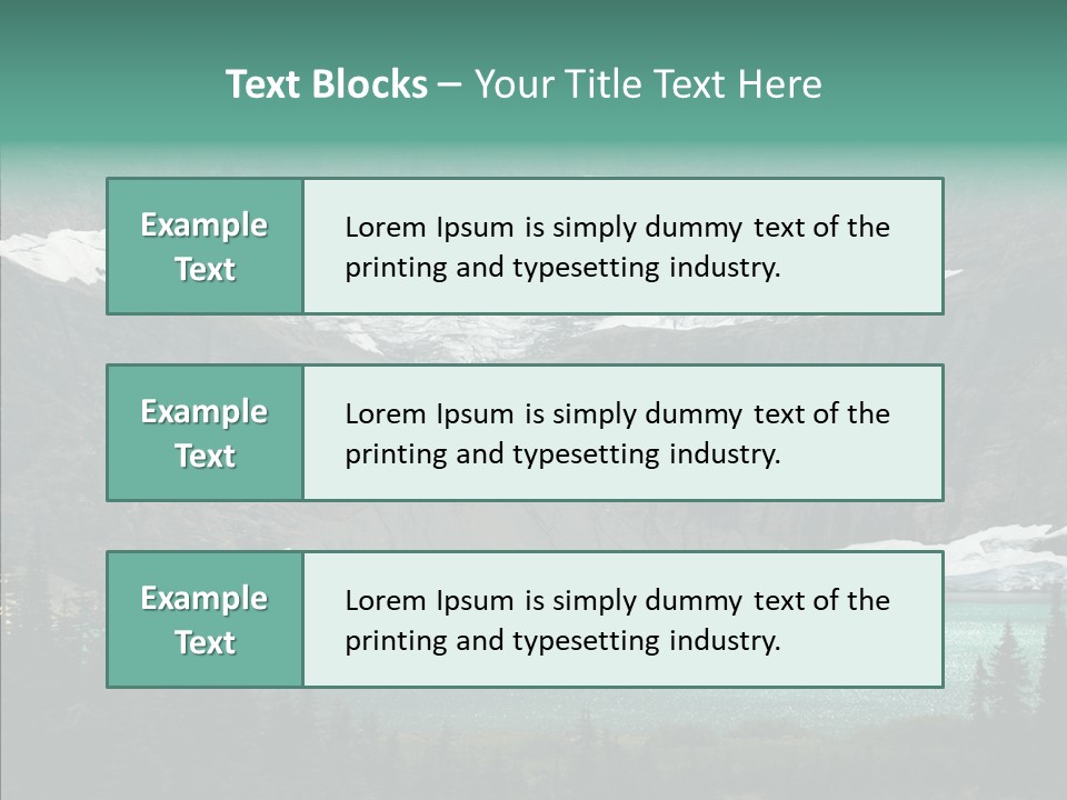 Woods Snow Quiet PowerPoint Template
