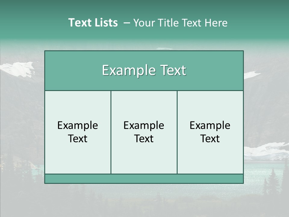 Woods Snow Quiet PowerPoint Template