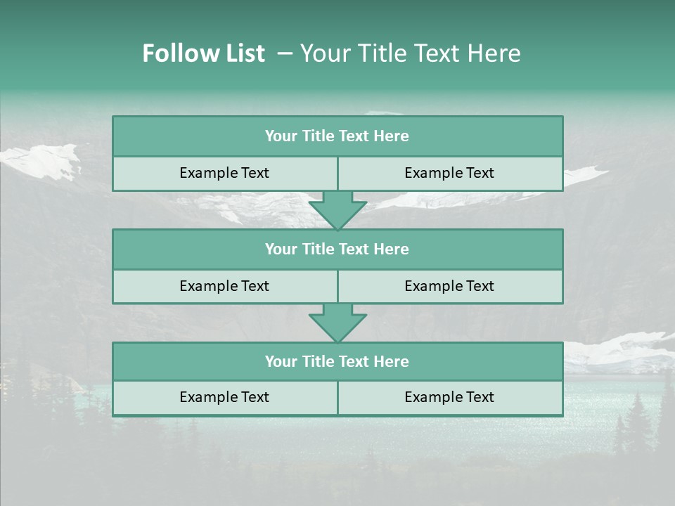 Woods Snow Quiet PowerPoint Template