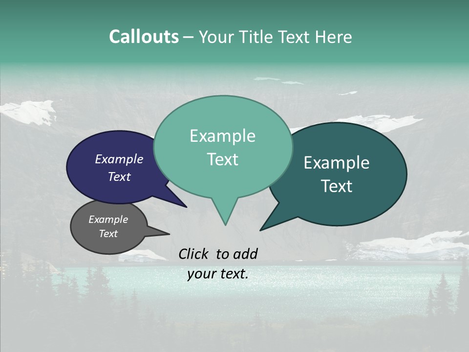 Woods Snow Quiet PowerPoint Template