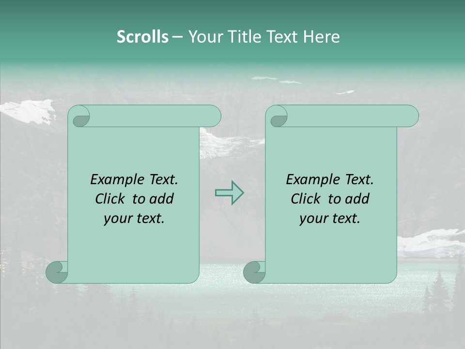Woods Snow Quiet PowerPoint Template