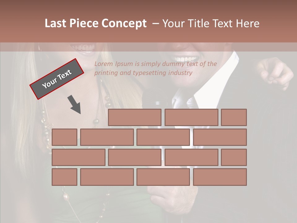 Actress Night Man PowerPoint Template