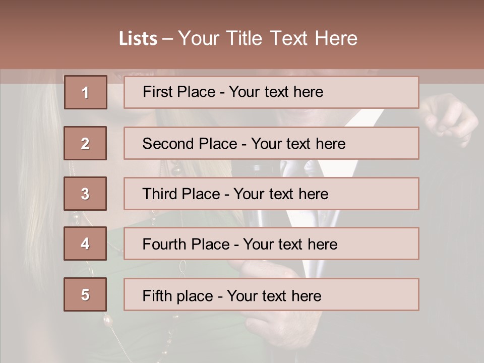 Actress Night Man PowerPoint Template