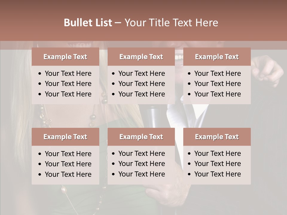 Actress Night Man PowerPoint Template