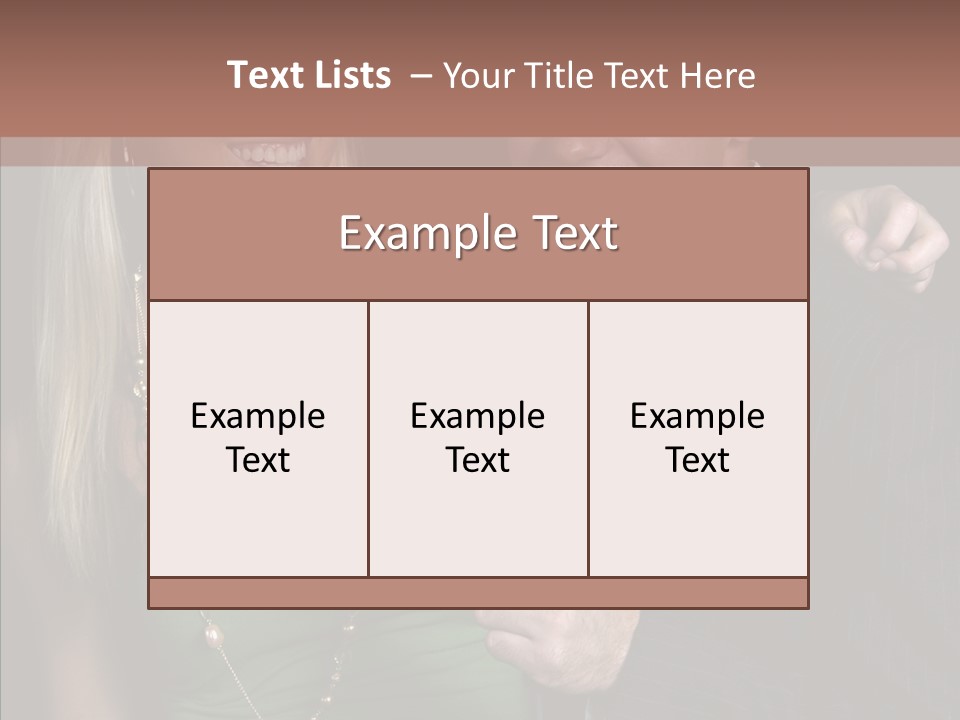 Actress Night Man PowerPoint Template