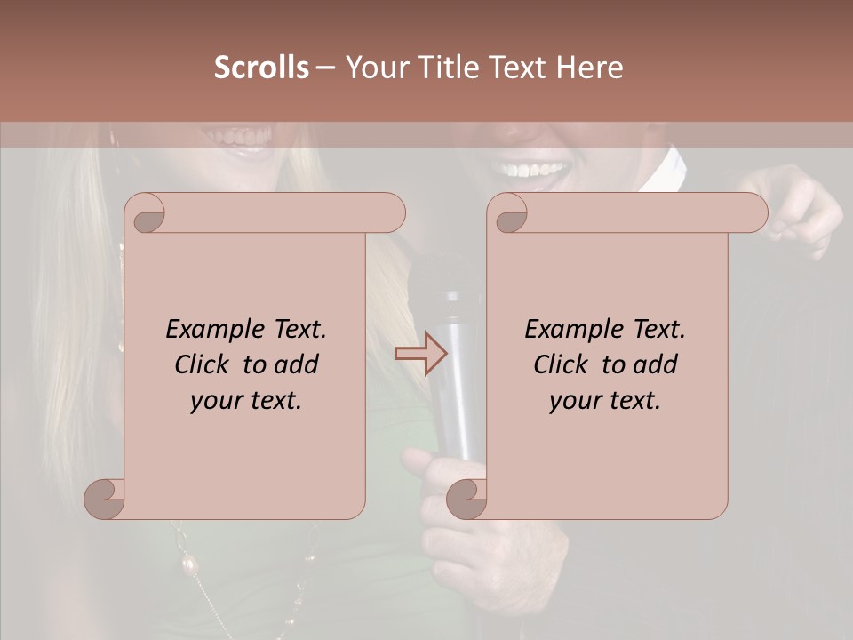 Actress Night Man PowerPoint Template