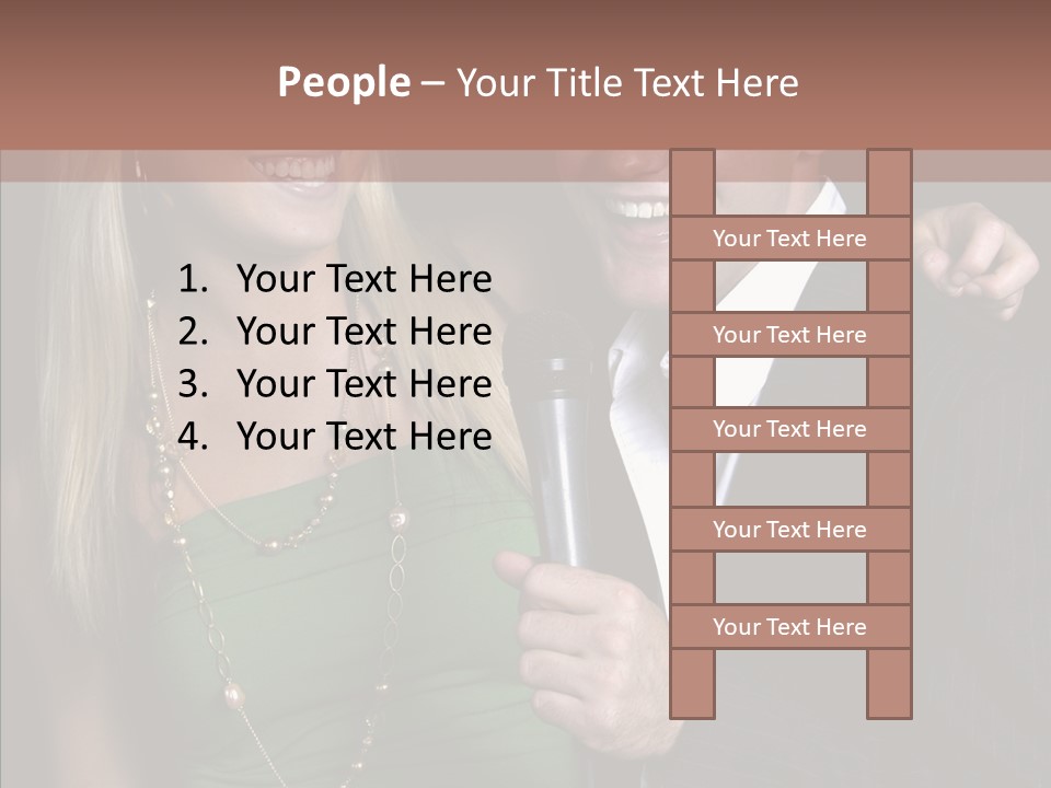 Actress Night Man PowerPoint Template