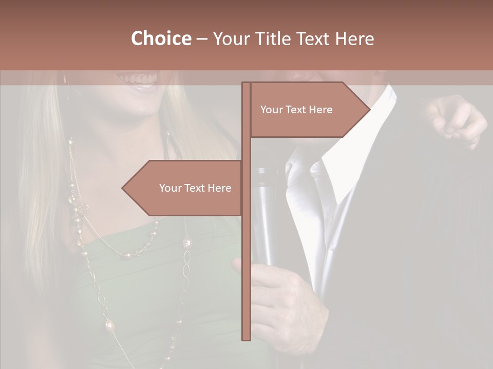 Actress Night Man PowerPoint Template