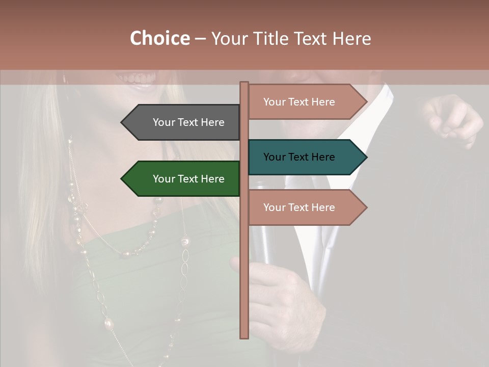 Actress Night Man PowerPoint Template
